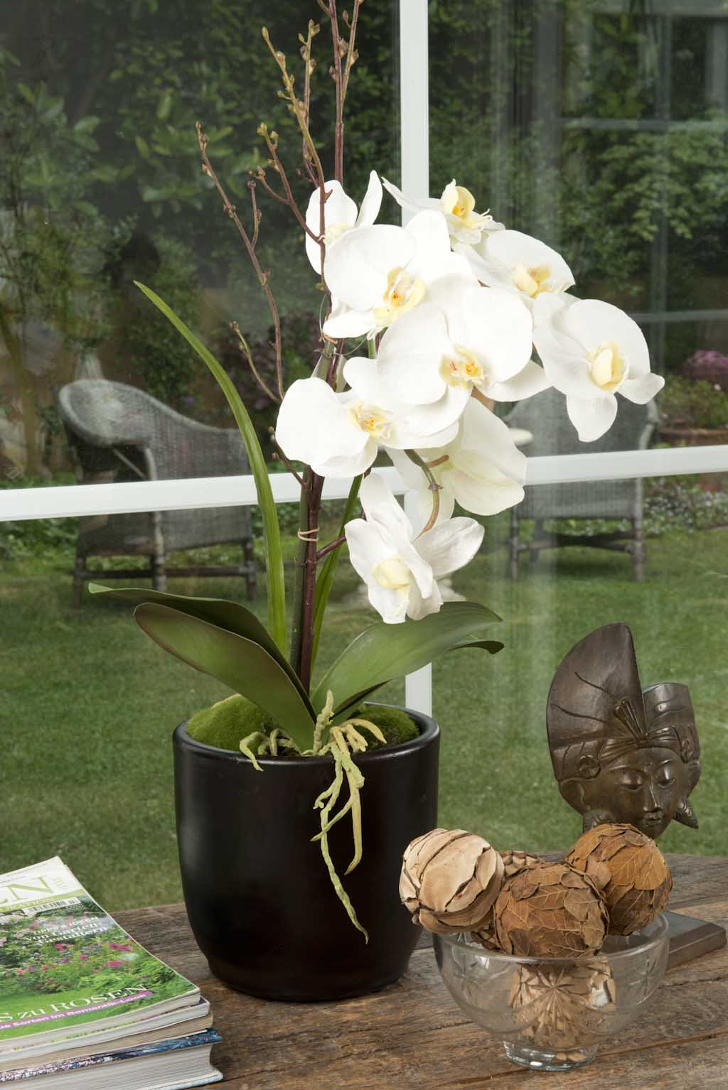 Realzar un arrimo con orquídeas