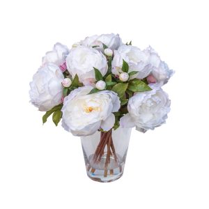 Arreglo peonías blanco