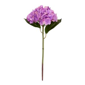 Flor Hortensia Morada Artificial Real Touch - 3
